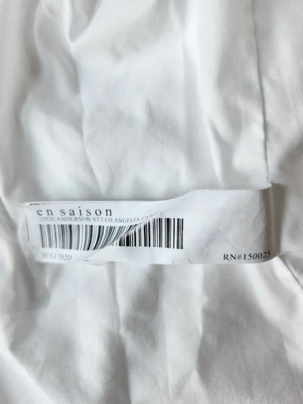 En Saison White Puff Sleeve Tiered Poplin Dress XS NWOT - Picture 9 of 12
